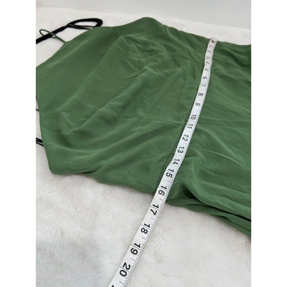 NWTD LOVELY Size 14 Lela Sleeveless Chiffon Gown Color Vineyard Green MSRP $187 - Picture 6 of 12